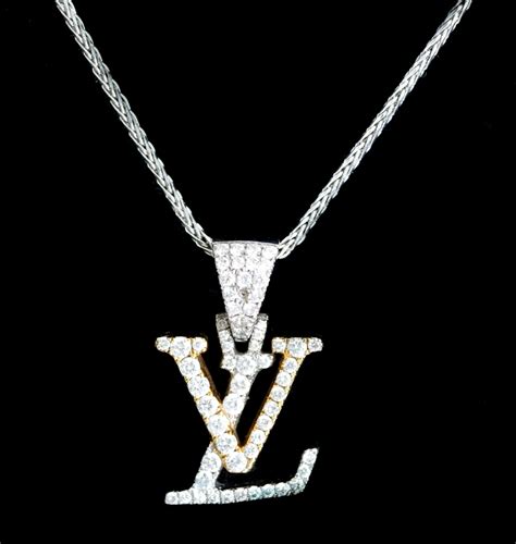 louis vuitton pendant men|14k Louis Vuitton necklace.